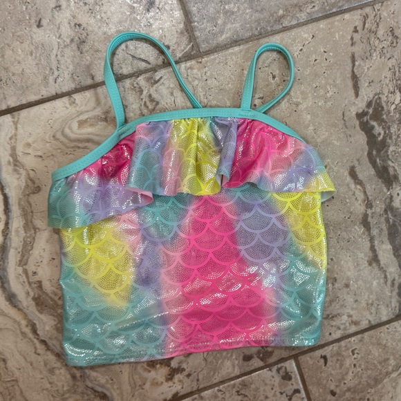 Like New Size 4tWonder Nation Mermaid Scale Swimsuit top - Picture 1 of 2